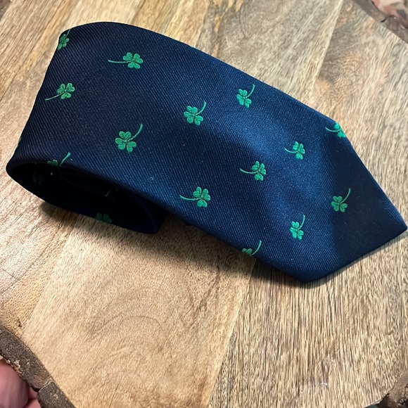 Vintage 60s RALPH MARLIN Shamrock Irish St Patrick's Day Tie Milwaukee USA NEW - Picture 9 of 12
